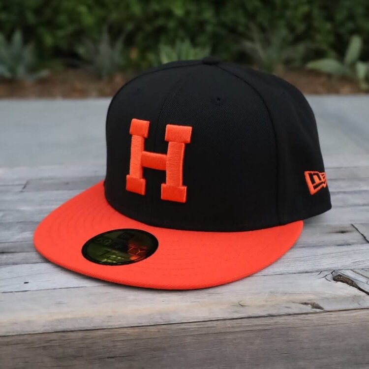 New Era Naranjeros Black/ Orange "H"