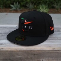 New Era Naranjeros Black Logo Element