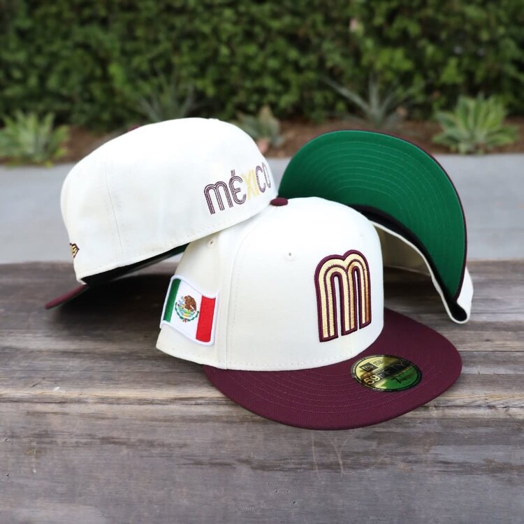New Era Mexico "M" Ivory/ Maroon