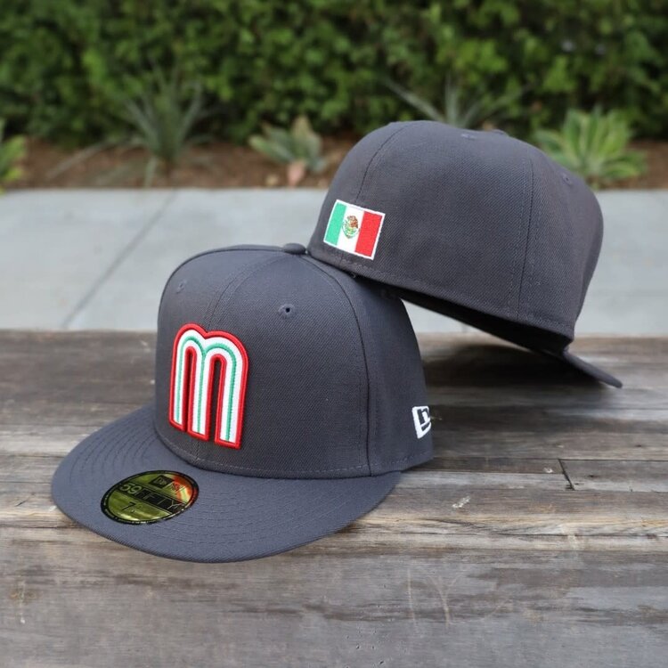New Era Mexico Graphite "M" w/Flag