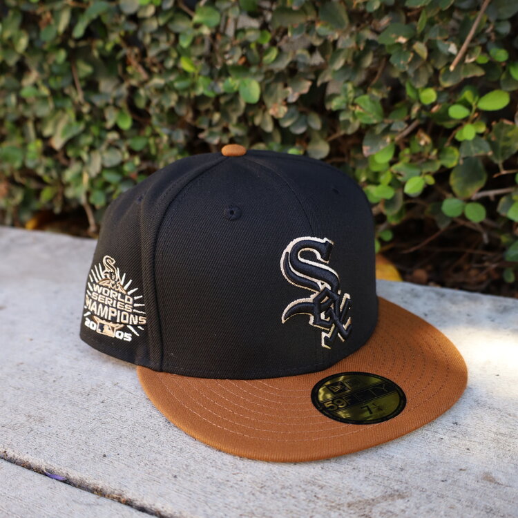 New Era White Sox 05WS Black/Peanut