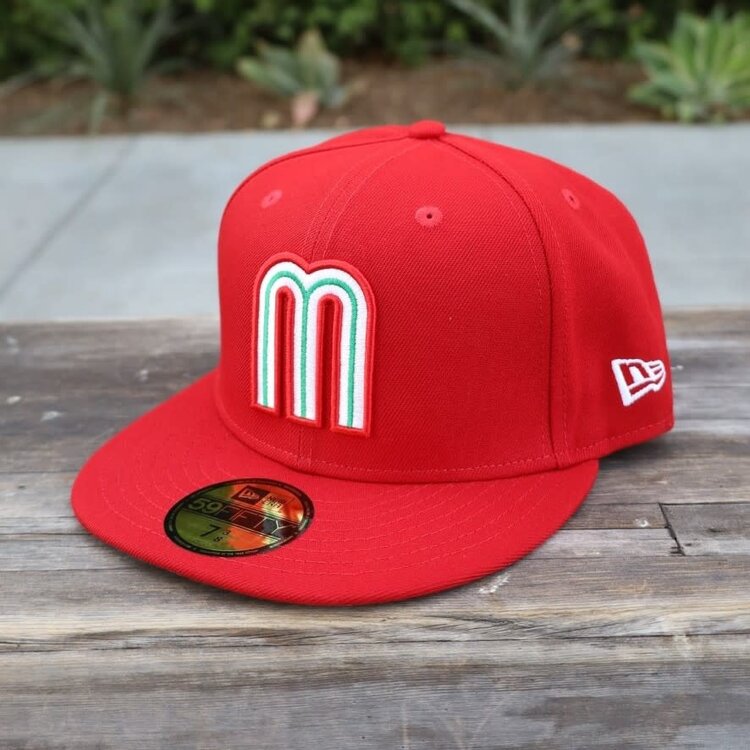 New Era Mexico Red  "M" w/Flag