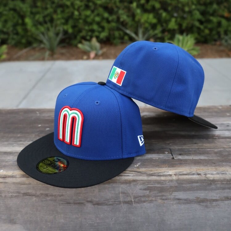 New Era Mexico Royal/Black  "M" w/Flag