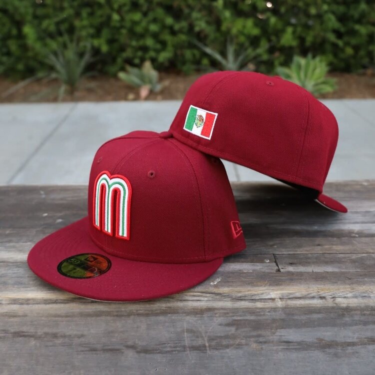 New Era Mexico Cardinal  "M" w/Flag