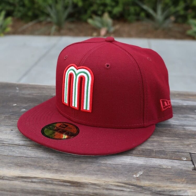 New Era Mexico Cardinal  "M" w/Flag