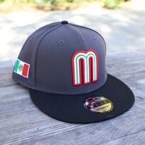 New Era Mexico Graphite /Black "M" 950 Snapback