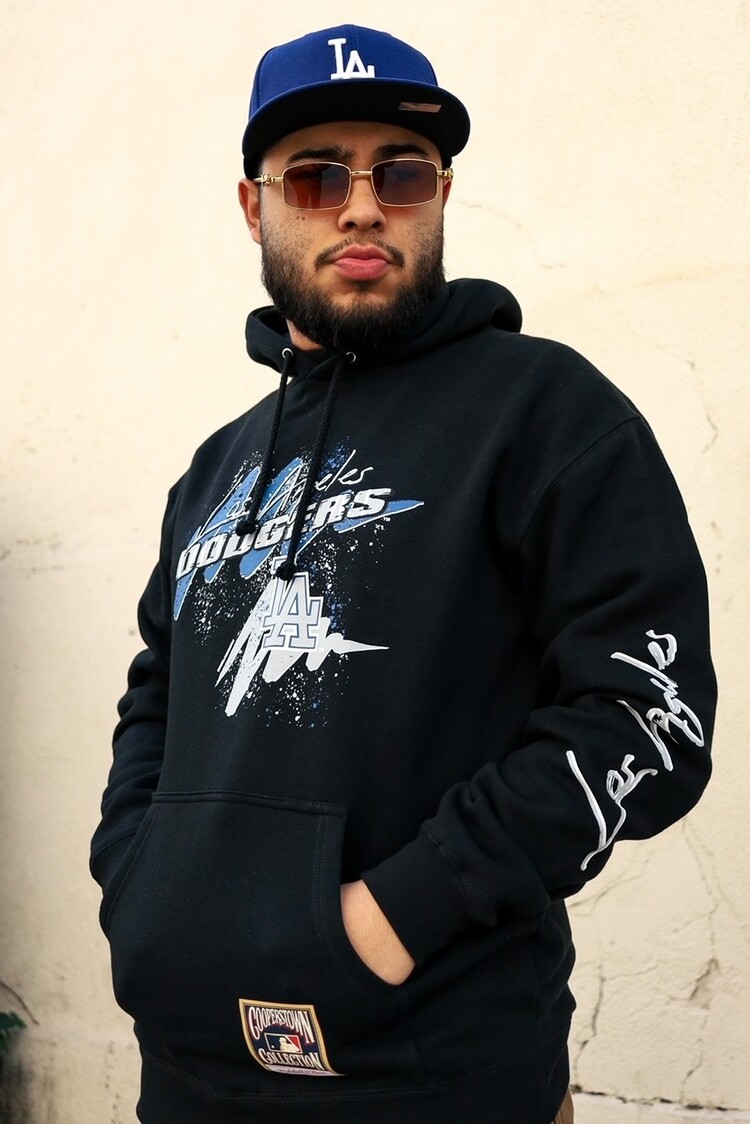 Mitchell and Ness LA Dodgers Men's M&N Hyper Hoops Hoodie