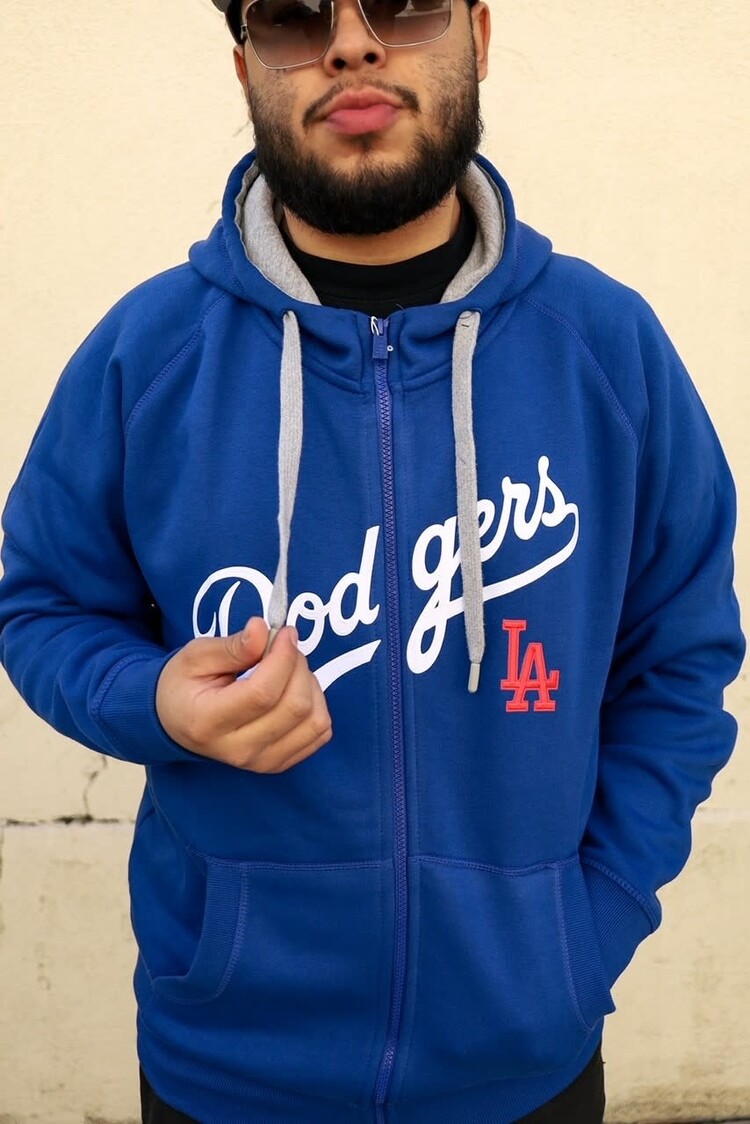 Antigua LA Dodgers Full-Zip Royal w/Red LA