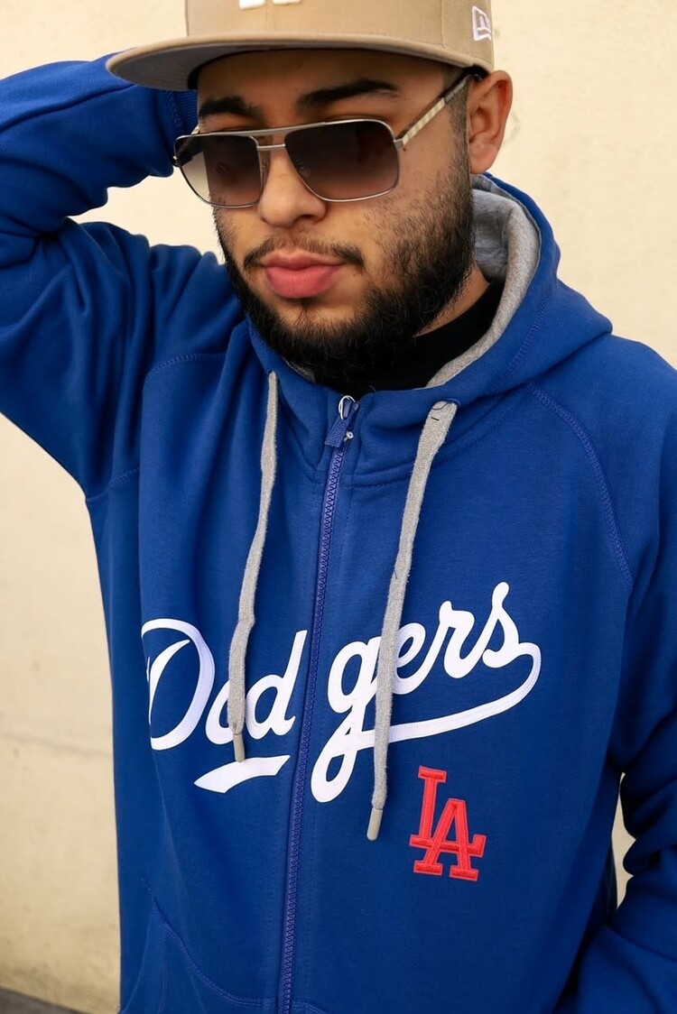 Antigua LA Dodgers Full-Zip Royal w/Red LA