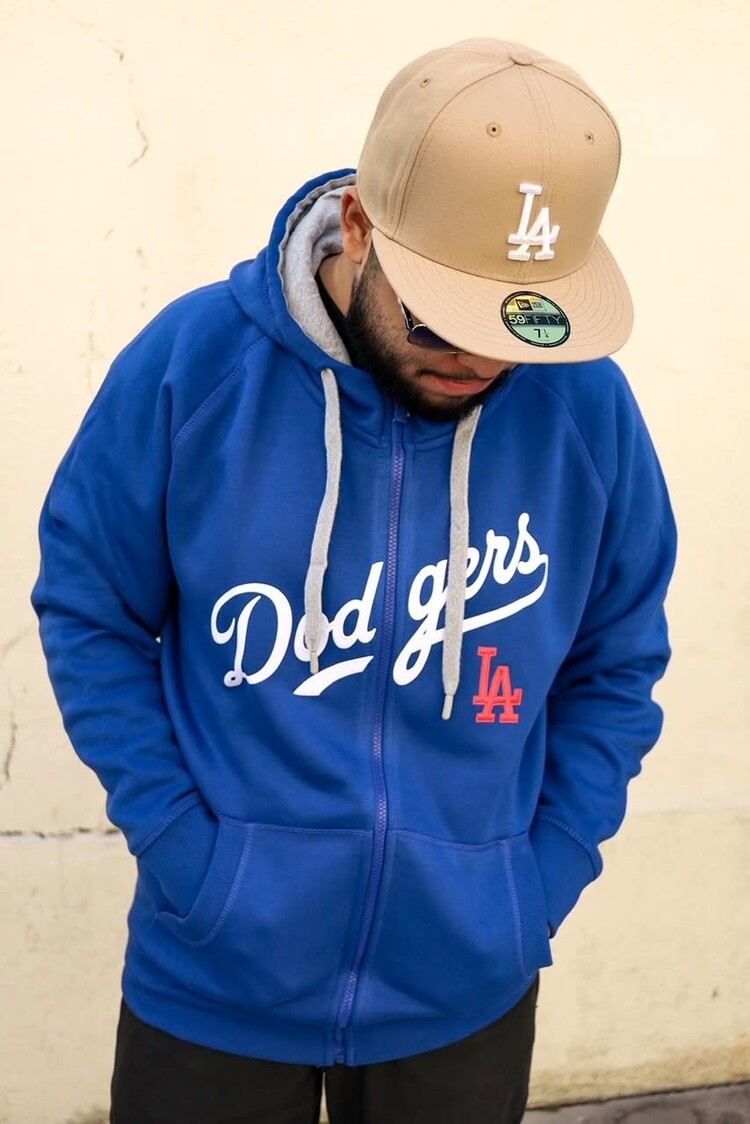 Antigua LA Dodgers Full-Zip Royal w/Red LA