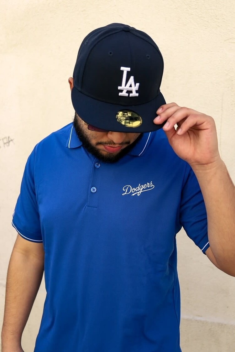 Antigua Dodgers M Affluent Royal Polo