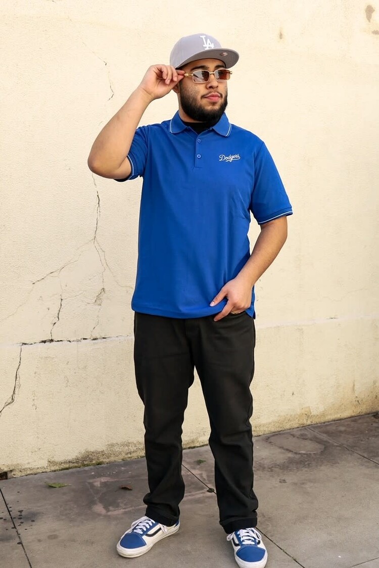 Antigua Dodgers M Affluent Royal Polo