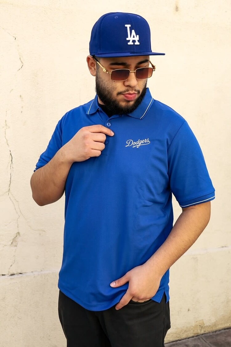 Antigua Dodgers M Affluent Royal Polo
