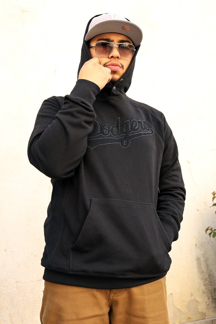 New Era Dodgers NE Black Letter Hoodie