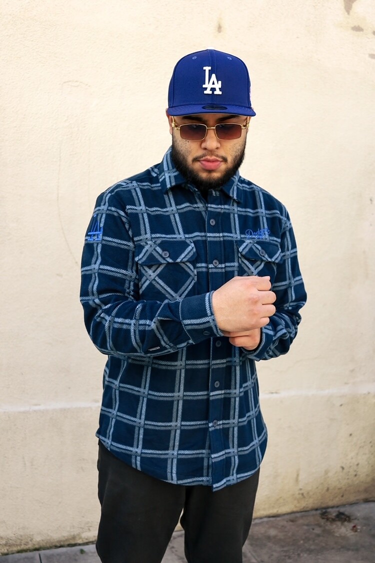 Antigua LA Industry Navy Flannel