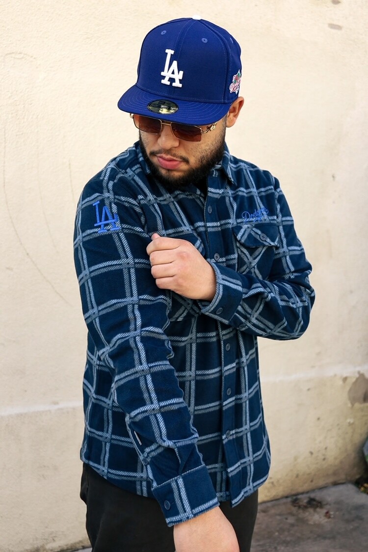 Antigua LA Industry Navy Flannel