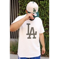 Mitchell and Ness LA Dodgers M&N Cream Short Sleeve Tee