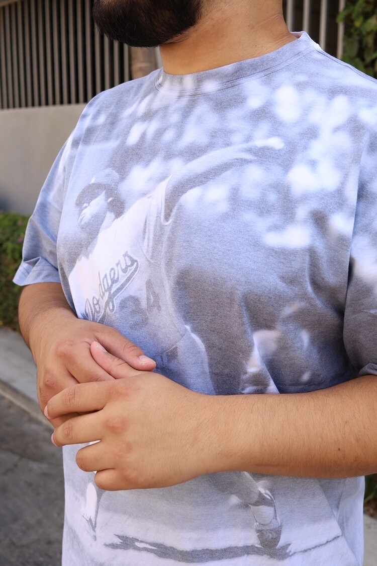 Mitchell and Ness LA Dodgers M&N Highlight Sublimated Fernando Valenzuela T-Shirt