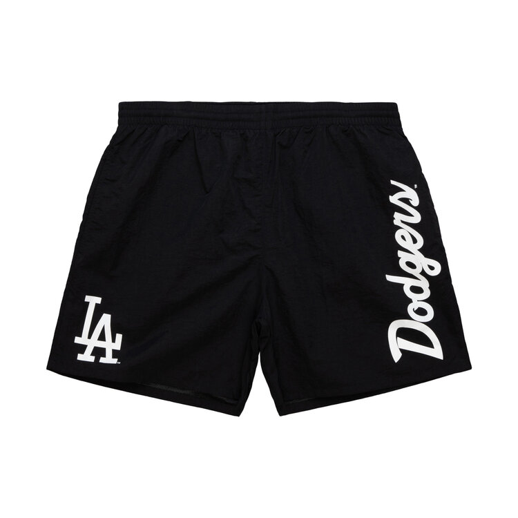 Mitchell and Ness LA Dodgers M&N Men's Team Essentials Nylon Shorts Black