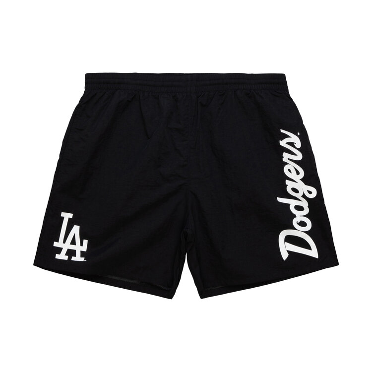 Mitchell and Ness LA Dodgers M&N Men's Team Essentials Nylon Shorts Black