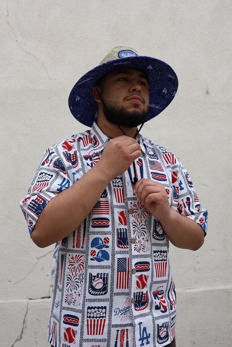 Reyn Spooner LA Dodgers Reyn Spooner City Connect Straw Hat