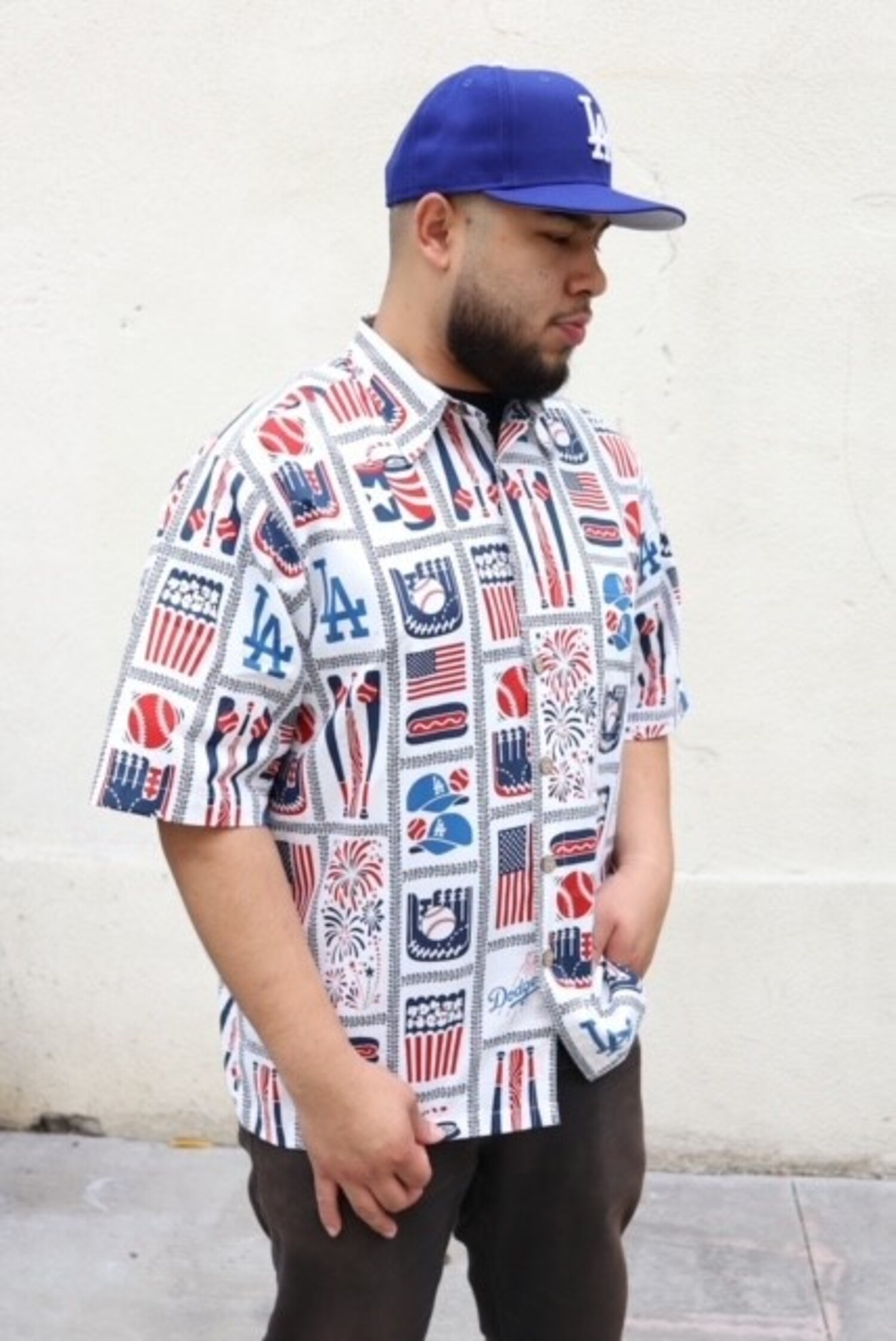 LA Dodgers Reyn Spooner Americana Button-Up - The Locker Room of