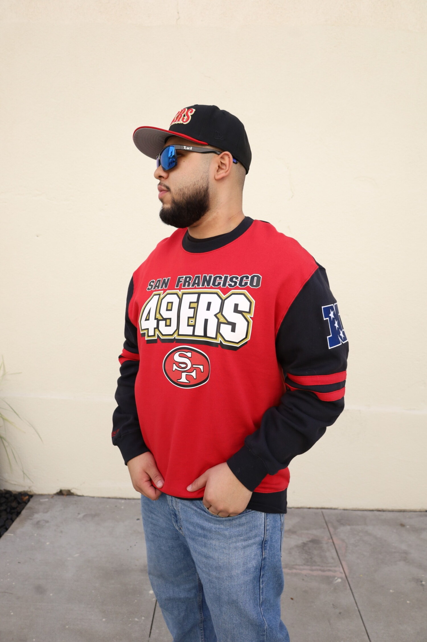 NFL 49ers Men s M N All Over Crew 2.0 The Locker Room of Downey