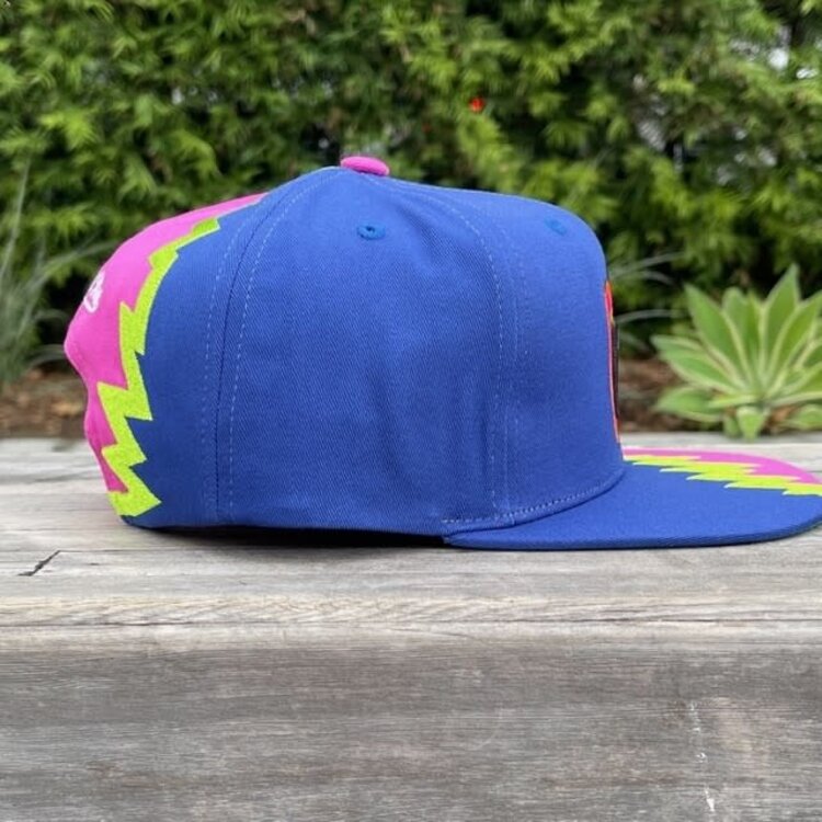 Mitchell and Ness WWE Ultimte Warrior M&N Snapback Blue-Pink