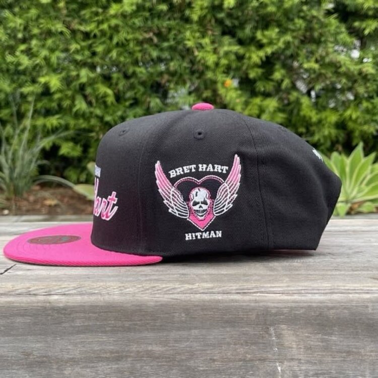 Mitchell and Ness WWE "The Hitman" Bret Hart M&N Snapback Black-Pink