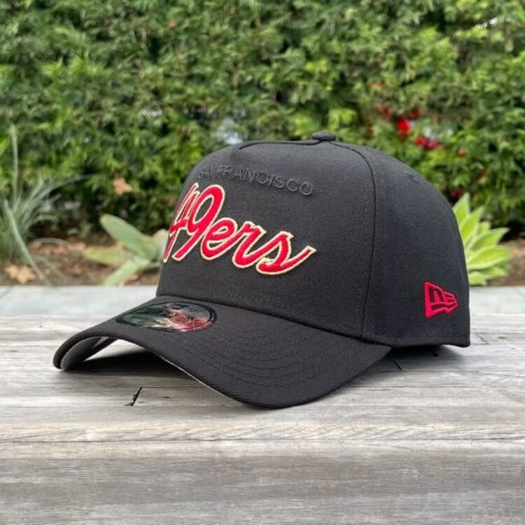 New Era 49ers Script Black Team 940 A-Frame
