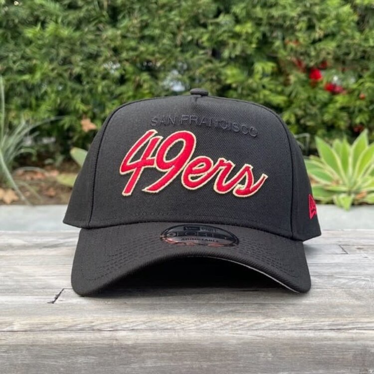 New Era 49ers Script Black Team 940 A-Frame