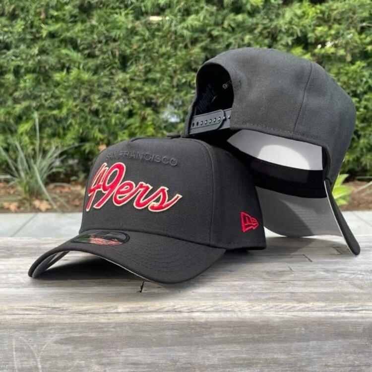 New Era 49ers Script Black Team 940 A-Frame