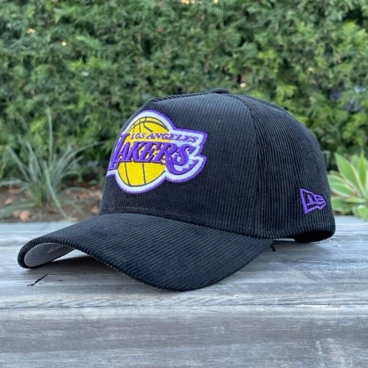 New Era Lakers Black Team Corduroy 940 A-Frame