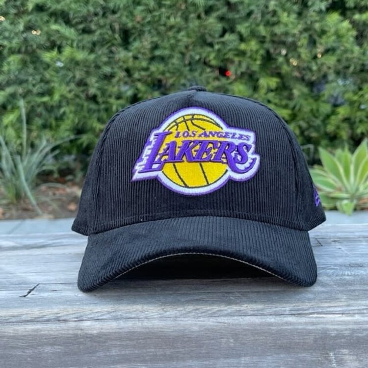 New Era Lakers Black Team Corduroy 940 A-Frame
