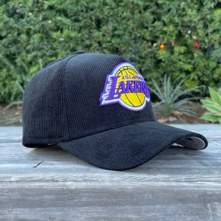 New Era Lakers Black Team Corduroy 940 A-Frame