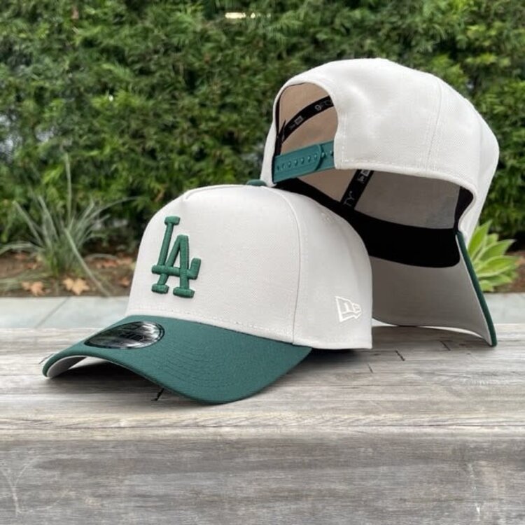 New Era LA Dodgers Stone/Dark Green 940 A-Frame