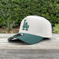 New Era LA Dodgers Stone/Dark Green 940 A-Frame