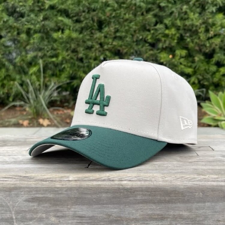 New Era LA Dodgers Stone/Dark Green 940 A-Frame