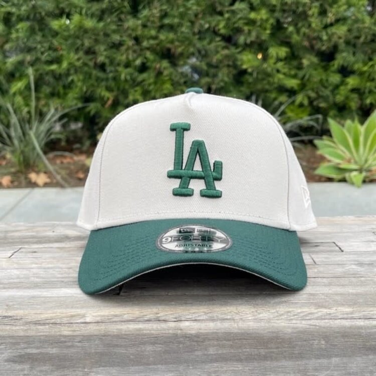 New Era LA Dodgers Stone/Dark Green 940 A-Frame