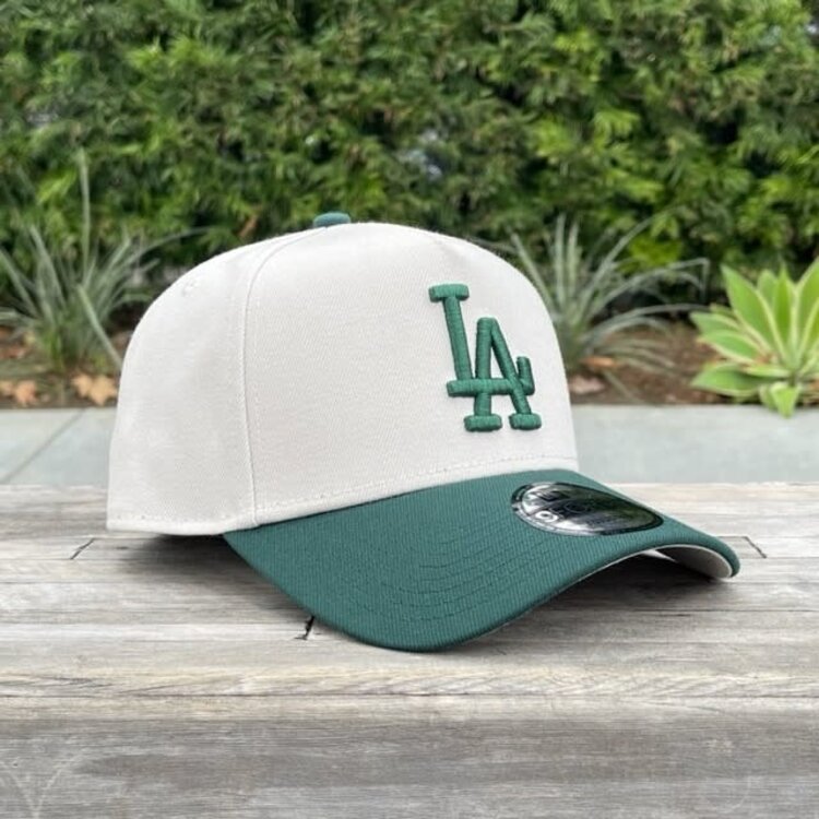 New Era LA Dodgers Stone/Dark Green 940 A-Frame