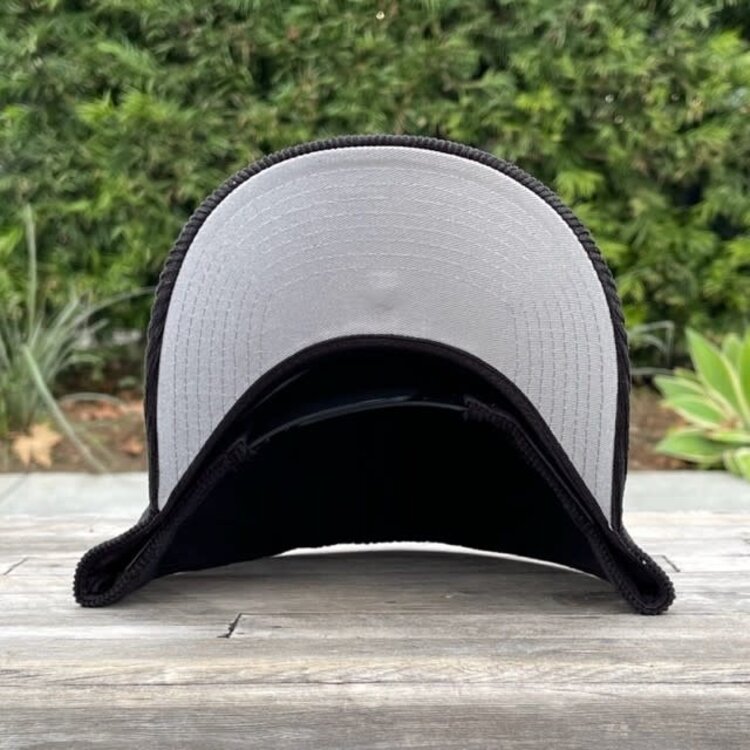 New Era LA Dodgers Upside Down Black White Corduroy 940 A-Frame