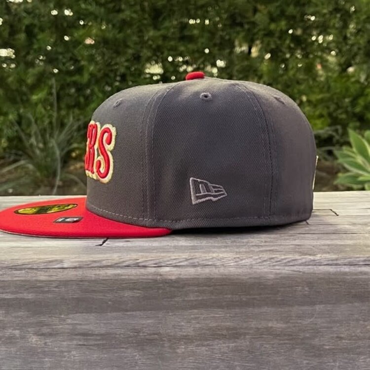 New Era 49ers Retro Graphite/Red