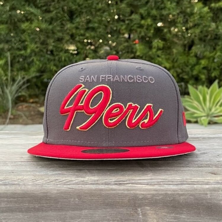 New Era 49ers Script Graphite/Red