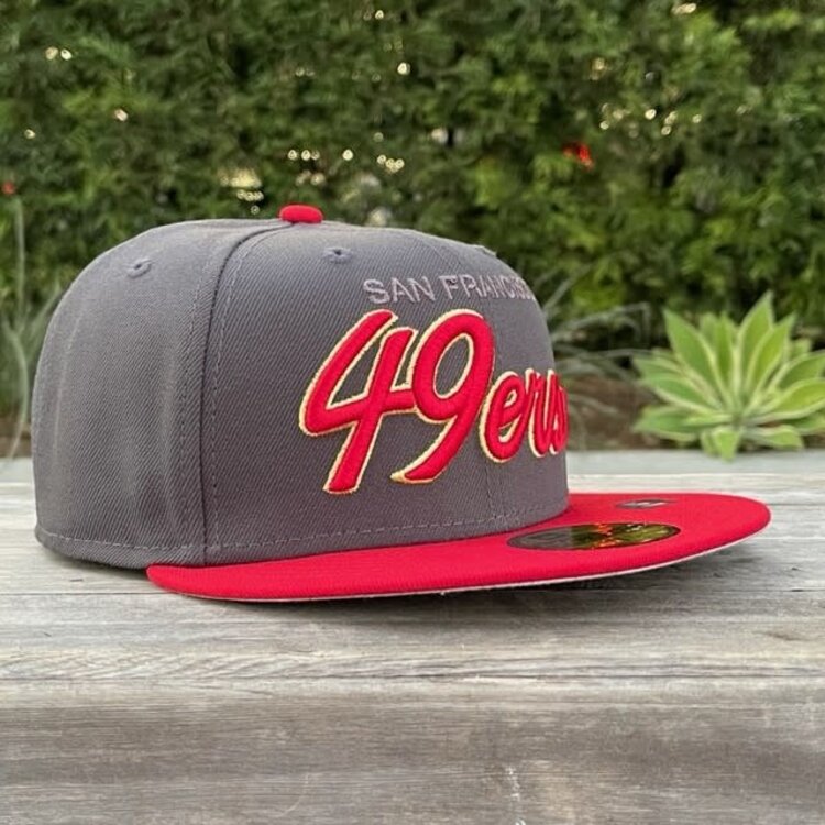 New Era 49ers Script Graphite/Red