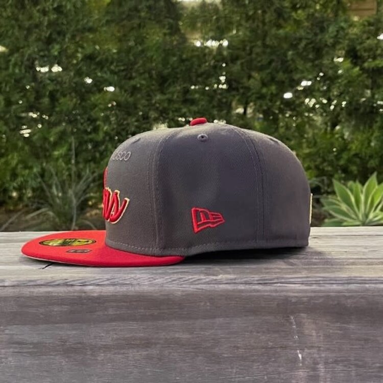 New Era 49ers Script Graphite/Red
