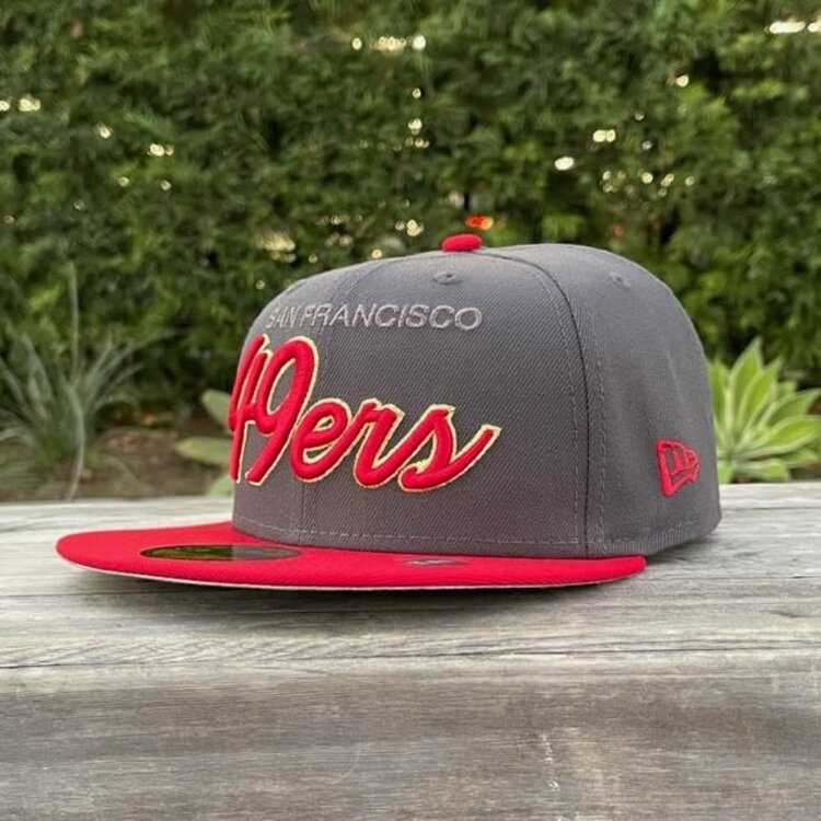 New Era 49ers Script Graphite/Red