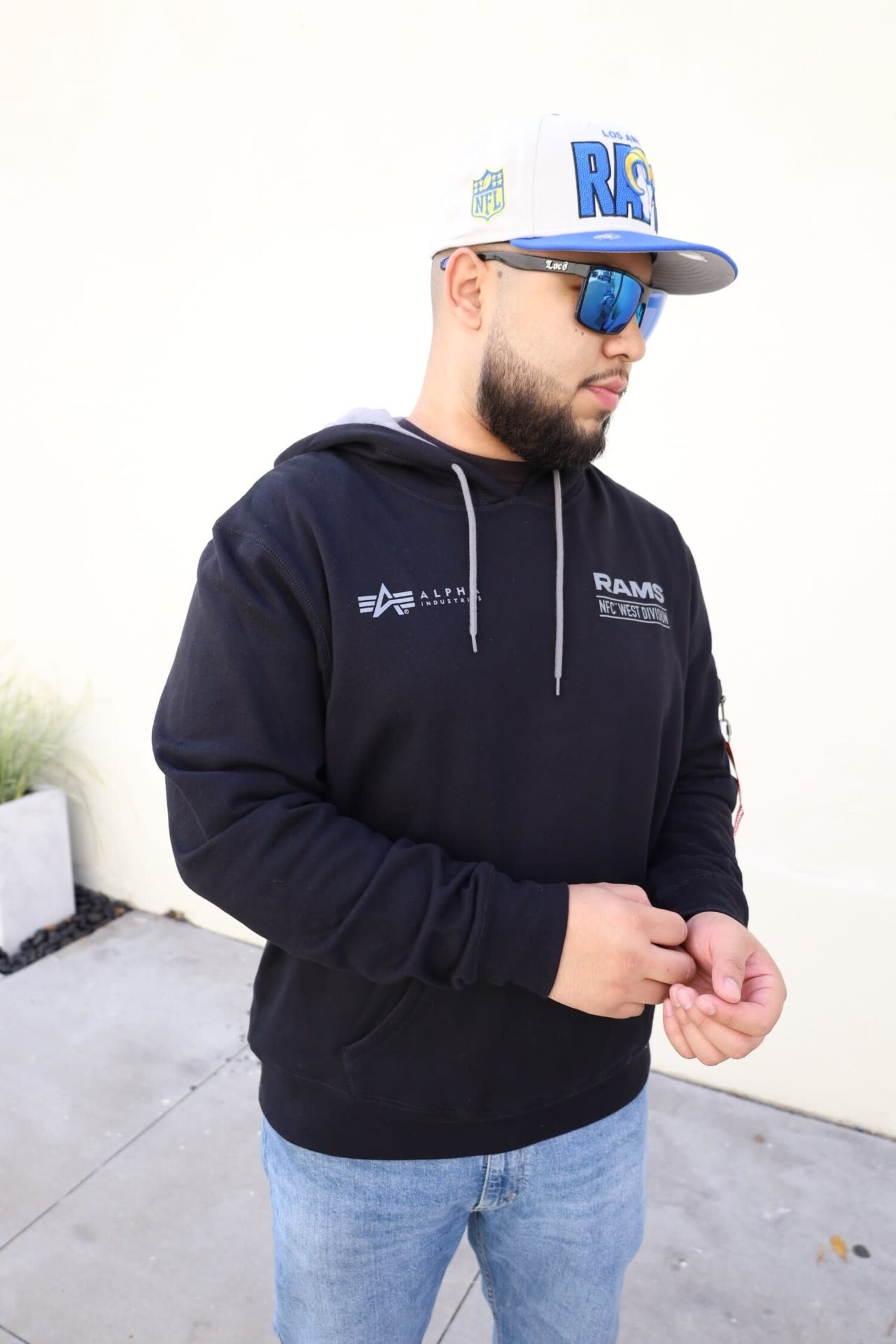 New Era LA Rams NE M Alpha P O Hoodie