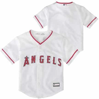 Outerstuff MLB LA Angels Toddler White Home Jersey