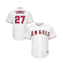 Outerstuff MLB Angels Youth Mike Trout #27 Home Jersey