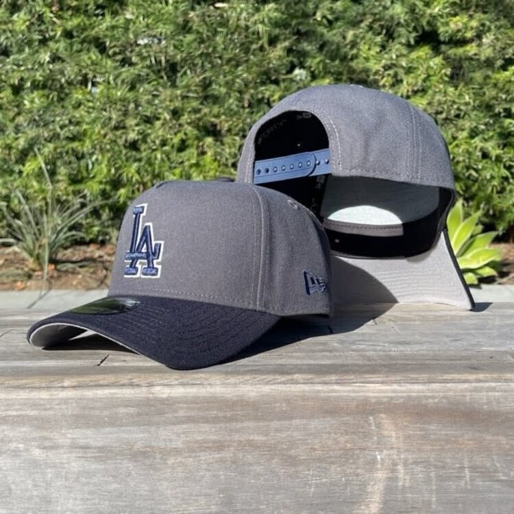 New Era LA Dark Gray/Navy Outline 940 A-Frame